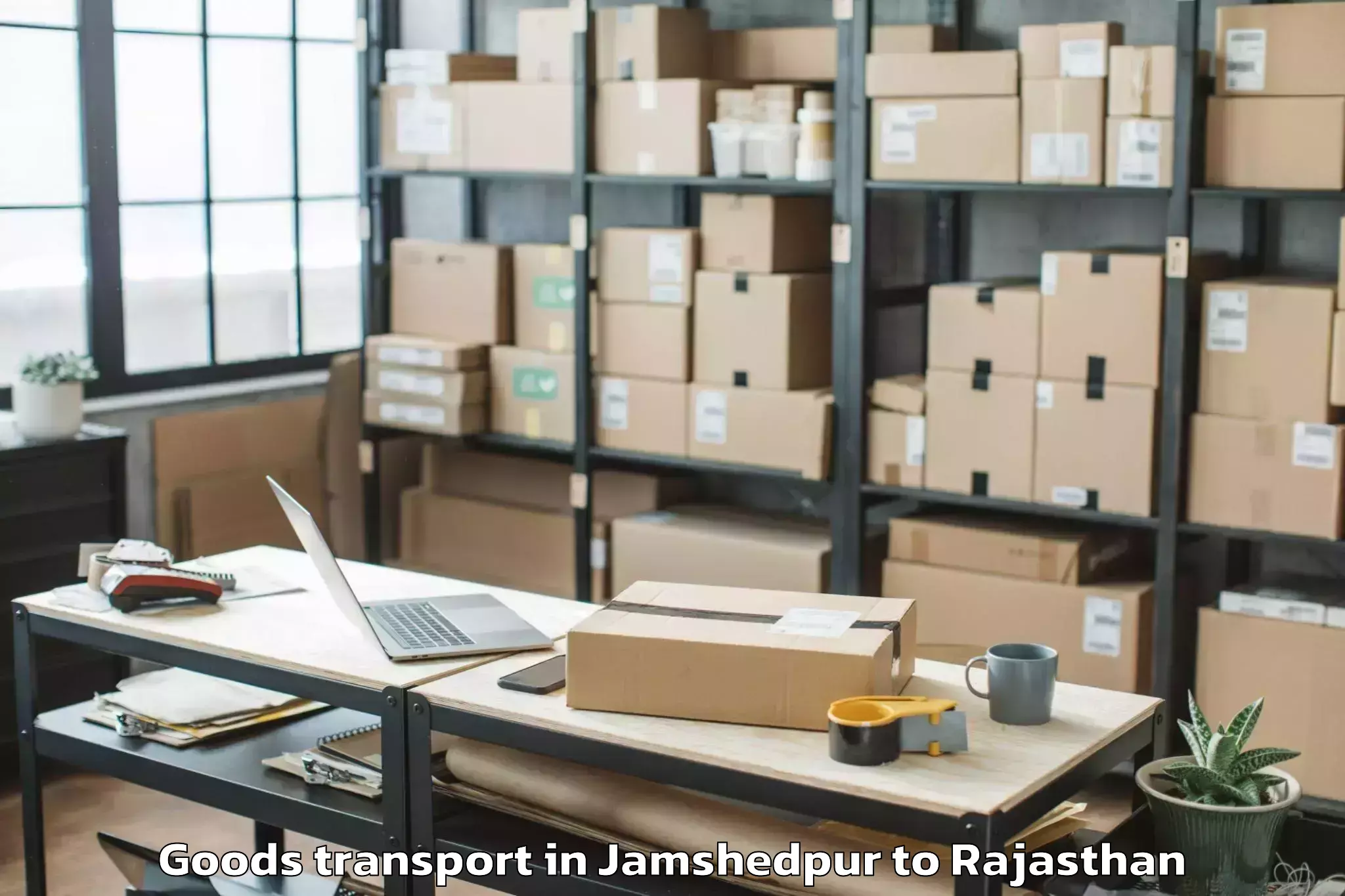 Affordable Jamshedpur to Sheoganj Goods Transport